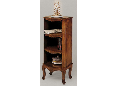Estantería de madera para libros, estantes, diseño de gabinetes de estilo barroco, vitrina, barra de armario sólido.