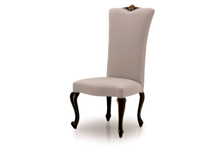 Silla de comedor Silla de comedor Sillas de relajación Silla de terciopelo y madera beige diseño de asiento.