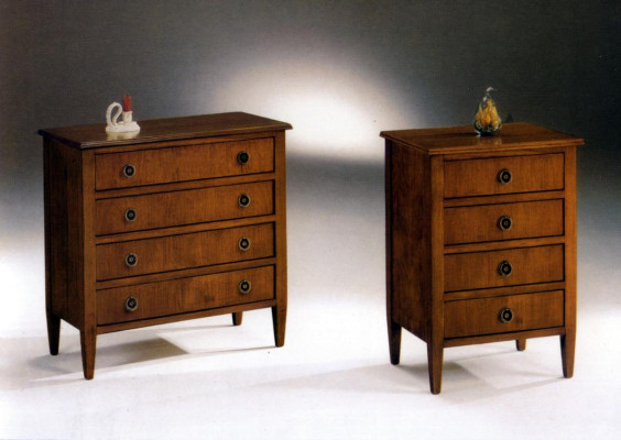 Mueble de salón Cómodas Aparadores 4 cajones Armario alto Cómoda Armario Madera Nuevo