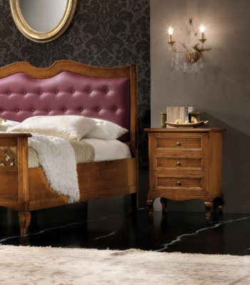 Mueble de madera nuevo italiano, diseño de consola de mesita de noche auxiliar.
