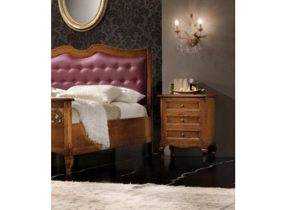 Mueble de madera nuevo italiano, diseño de consola de mesita de noche auxiliar.