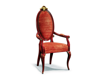 Sillas de madera de diseñador Silla acolchada Silla de salón Silla de comedor con reposabrazos