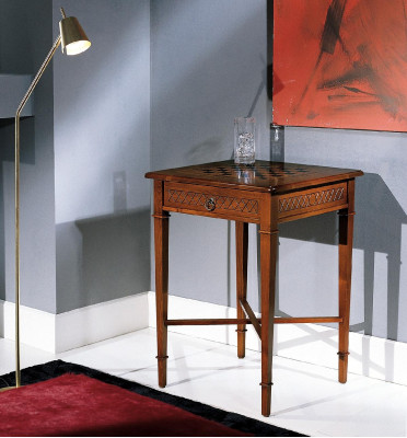 Mesita de noche Tablero de ajedrez Muebles Mesa de café Mesa de centro Mesa de madera Mesa