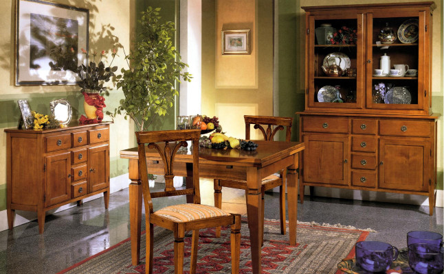 Mesa de comedor estilo antiguo muebles de madera maciza Mesas de comedor italianas Mesa de madera Mesas