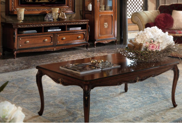 Mesas de centro Mesa Muebles de lujo de madera Consolas Diseño Muebles italianos Vaccari.