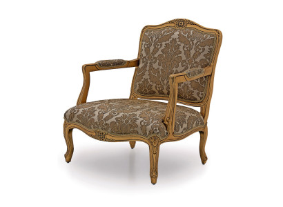 Muebles clásicos de lujo. Sofá de una plaza nuevo. Sillón, sofás, sofá clásico en textil.