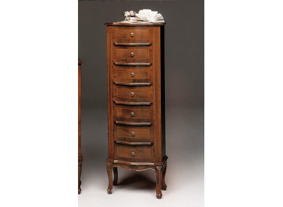 Cómoda con 6 cajones Aparador blanco Aparador de madera Gabinete de cajones Armario
