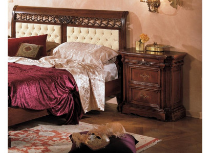 Mesita de noche mesa auxiliar madera mesas dormitorio muebles aparador marrón.