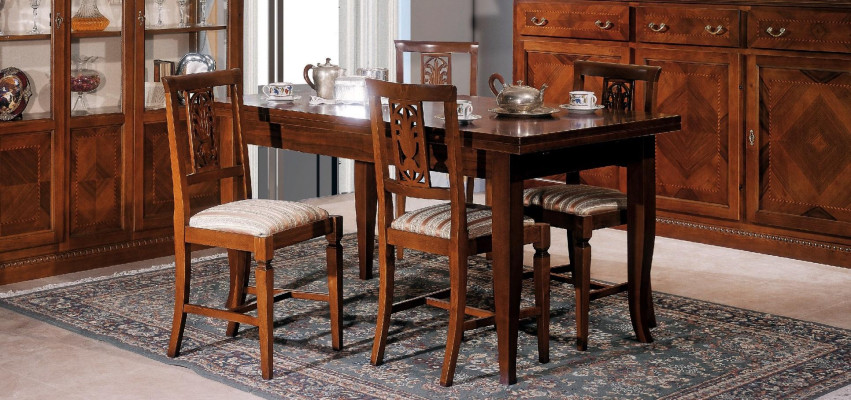 Muebles de diseño Mobiliario Mesas Mesa de madera maciza Nueva Mesa de comedor de lujo Italiano