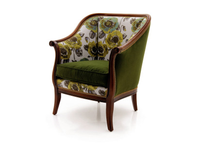 Butaca tapizada individual nueva, sillón de diseño tapizado en tela.
