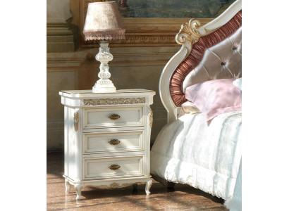 Diseño Mesita de noche Consola Auxiliar Dormitorio Madera Brillo Mesas Consolas