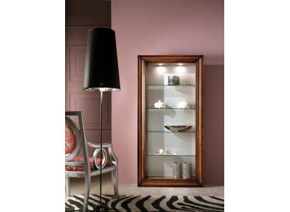 Vitrina de lujo de madera Muebles Armarios Estante Archivador Vitrina de vidrio Armario antiguo