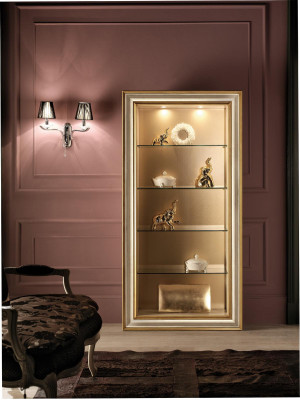 Vitrina de vidrio armario de vidrio Vitrinas Sala de estar Ver armarios Muebles italianos NUEVOS