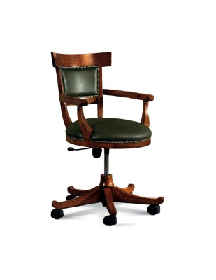 Silla con ruedas Diseño de sala de estar Sillas de comedor de madera con reposabrazos Nuevo tapizado