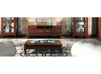 Mesa de centro diseño de sala de estar Mesa de muebles de diseño Mueble de lujo Mesa auxiliar de madera Moderno