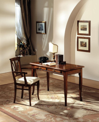 Escritorio Secretaria Muebles italianos Mesa Silla Set Oficina 2 piezas Mobiliario