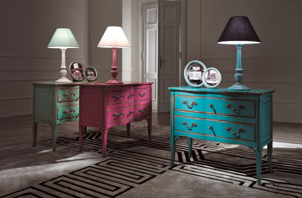 Cómoda Armario Aparador Muebles italianos Madera real Cómodas Aparadores Nuevo