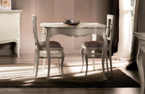 Mesa de comedor estilo antiguo Muebles de madera maciza Mesas de comedor italianas Mesa de madera Mesas