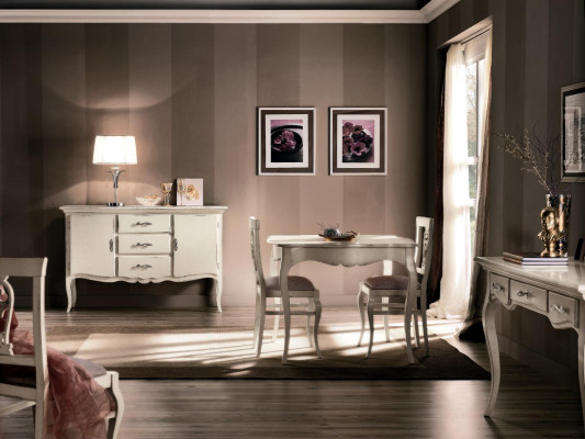 Mesa de comedor estilo antiguo Muebles de madera maciza Mesas de comedor italianas Mesa de madera Mesas