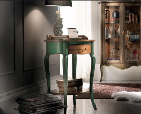 Escritorio de madera de secretaria, mesa consola, mueble consola, muebles consola, tocador nuevo.