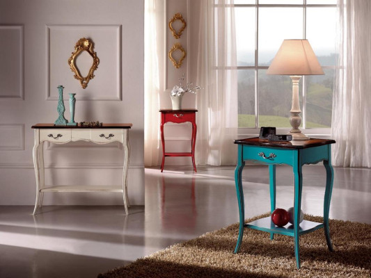 Mesa de consola mesas de consola muebles mesa de madera teléfono auxiliar Italiano.