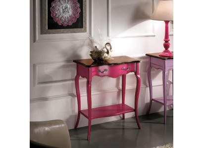 Mesa de consola rosa de madera mesa de teléfono mesa de pasillo mesa de pared nueva