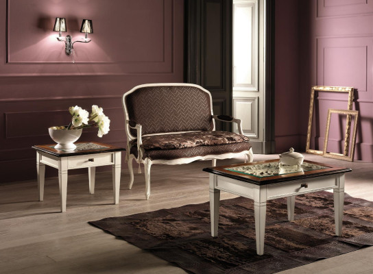 Mesas de centro Mesa de lujo de madera Mesas Consolas Diseño Muebles italianos Vaccari