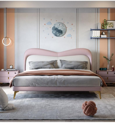 Diseño de camas de hotel de lujo dobles de 180x200cm, dormitorio de lujo nuevo.