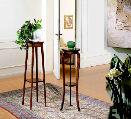 Soporte para flores Soporte de flores Soporte para jarrones Madera maciza Soporte para macetas de madera real
