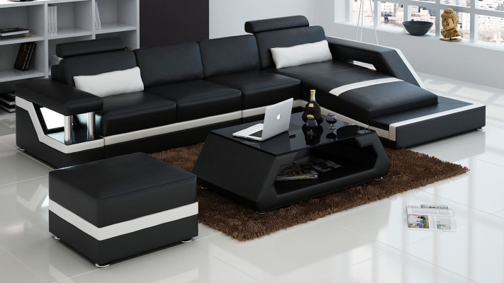 Sofá de esquina conjunto de sofá sofá esquina acolchado taburete conjunto completo sillón sofá