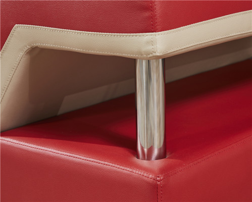 Forma de L de cuero sofá de la sala de estar sofá asiento esquina sofá sala de estar