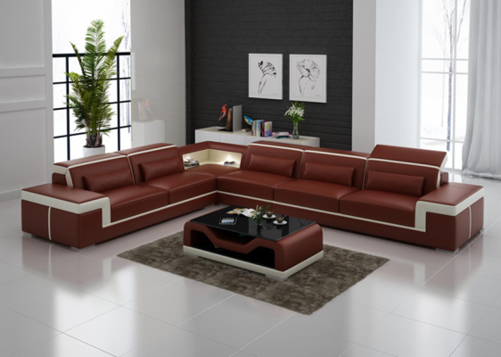 Sofá de diseño Sofá Esquinero Sofá de tela Conjunto de tapizado Sofá sistema de asientos en L