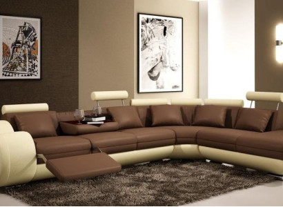 Sofá sofá esquinero sofá tapizado asiento conjunto de sala de estar estampado en forma de L tela