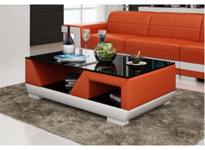 Mesa de café de diseño, mesa auxiliar, sofá, mesa de salón. Muebles modernos.