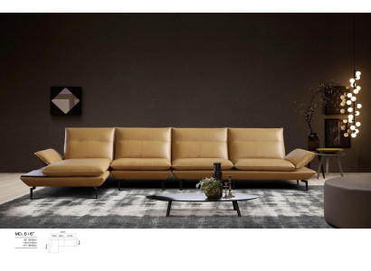 Sofá de esquina sofá sofá diseñador almohada esquina paisaje de vida cuero sofás.