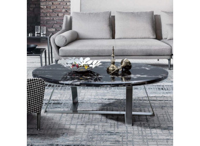 Mesa de sofá redonda Mesas Ronda Nuevo Metal Vidrio Mesa Auxiliar Diseñador