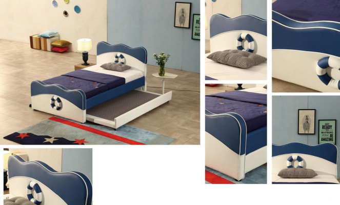 Cama infantil Acogedora Cama Lujo Hotel Juvenil 3D XXL Grande 120/150x200cm Nuevo