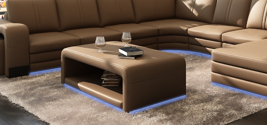 Diseño de mesa de centro moderna franco Mesas de sala de estar Mesa Acolchada