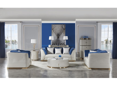 Diseño de muebles de sofá Chesterfield, conjunto de sofás, sofá clásico 3+2+2.