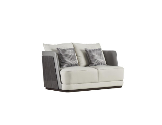 Muebles de diseño italiano para sala de estar, conjunto de sofás, sofá tapizado de cuero.