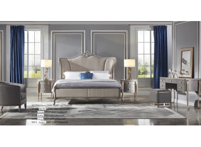 Exquisito gran juego de cama compuesto por 6 piezas en un estilo moderno.