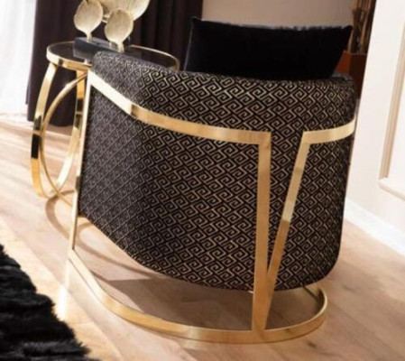 Sillón contemporáneo de un asiento, diseño de un asiento, sala de estar de lujo, muebles de sillón nuevos.