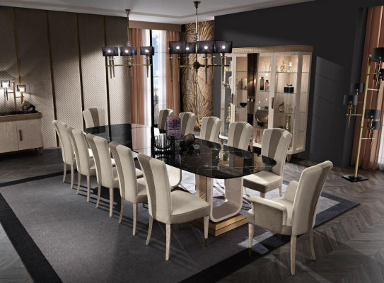 Mesa de comedor, cómoda, juego de 10 sillas, juego de muebles de 11 piezas completamente nuevo.