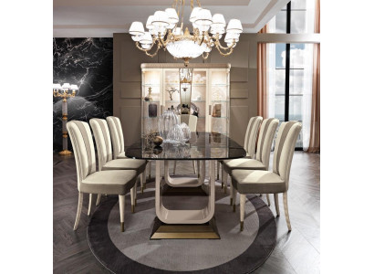Juego de comedor conjunto 6 sillas mesa de comedor grupo de comedor vitrinas mesa de 7 piezas