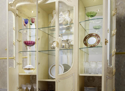 Vitrinen Sala de estar Armarios Aparador Madera Nuevo Lujo Armario Vitrina Clásico