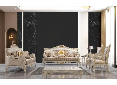 Conjunto de sofá sofá sofá sofás sofá clásico Muebles de 5 piezas. Muebles