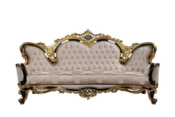 Chesterfield sofá de diseñador de 3 plazas Sofás de lujo Tapizados Sofás Tela Nueva