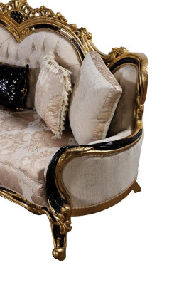 Chesterfield sofá de diseñador de 3 plazas Sofás de lujo Tapizados Sofás Tela Nueva