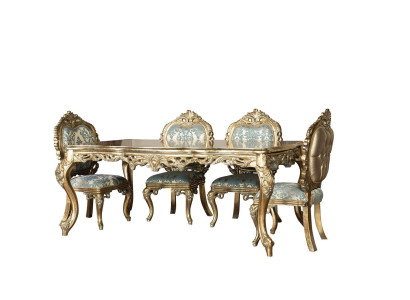 Sillas doradas Comedor Grupo de sillas Juego de sillas 4x Acolchado Acolchado