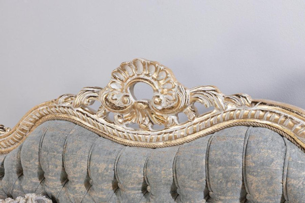 Chesterfield Sofá de 3 plazas Diseñador Lujo Sofás Tapicería Telas Couchen